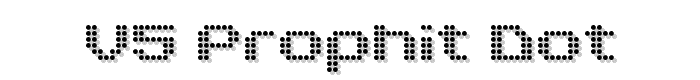V5 Prophit Dot font